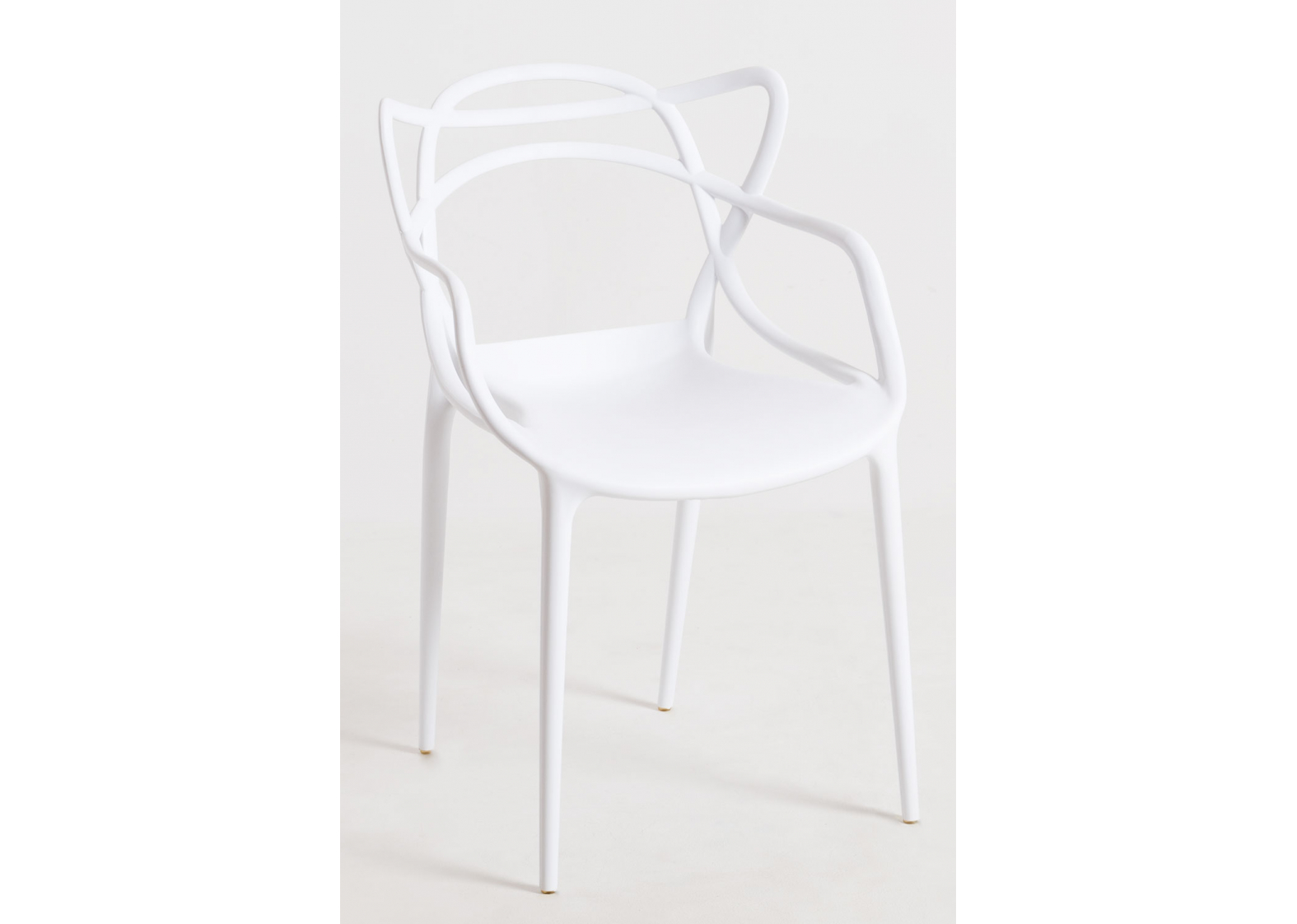 Pack de sillas con estructura y asiento de polipropileno en color blanco  Korme Regalos Miguel